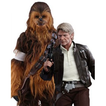 Star Wars Episode VII Movie Masterpiece Action Figure 2-Pack 1/6 Han Solo and Chewbacca